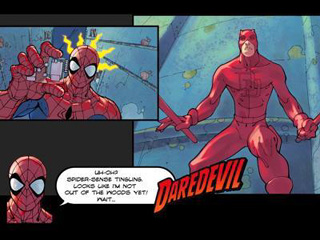 A screencap from Marvel Trading Card Game.